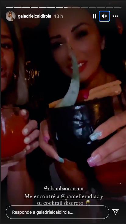 Gala Caldirola y Pamela Díaz vivieron noche de locura en Cancún