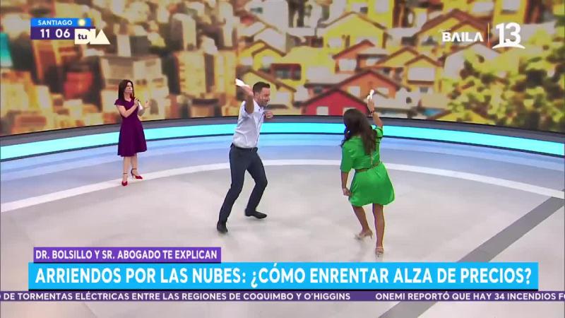 Ángeles Araya se lució con improvisada cueca