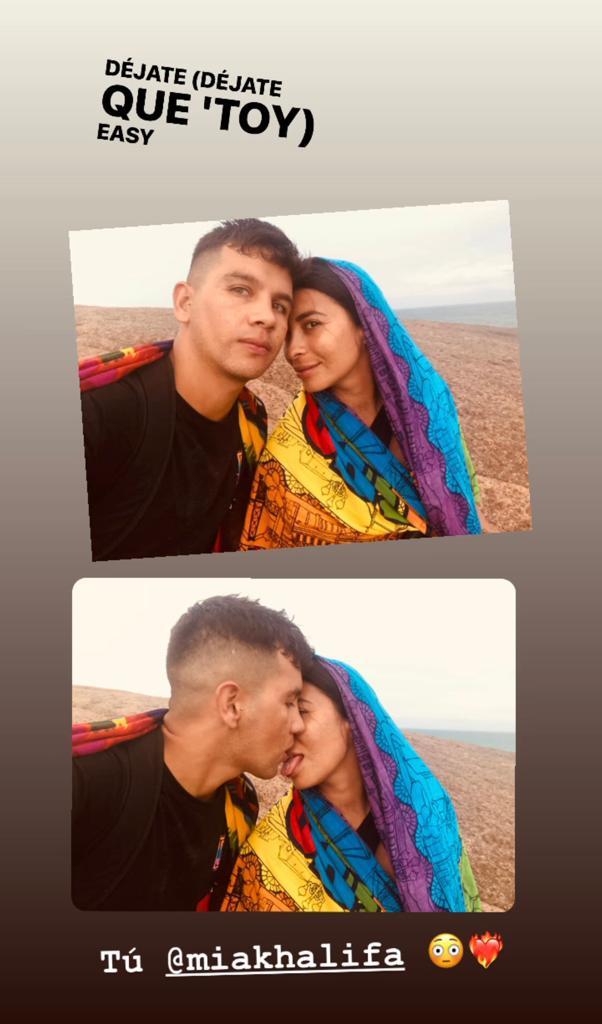 Fanny Cuevas se compara con Mia Khalifa en románticas postales