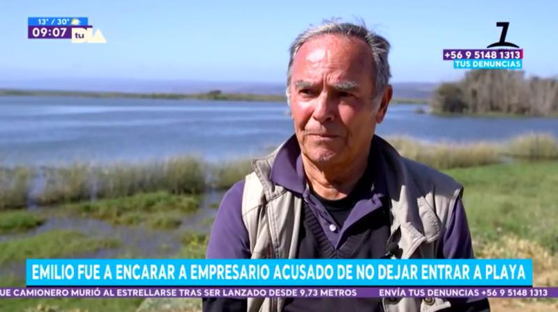 Emilio Sutherland encaró a empresario acusado de prohibir entrada a playa en Pichilemu