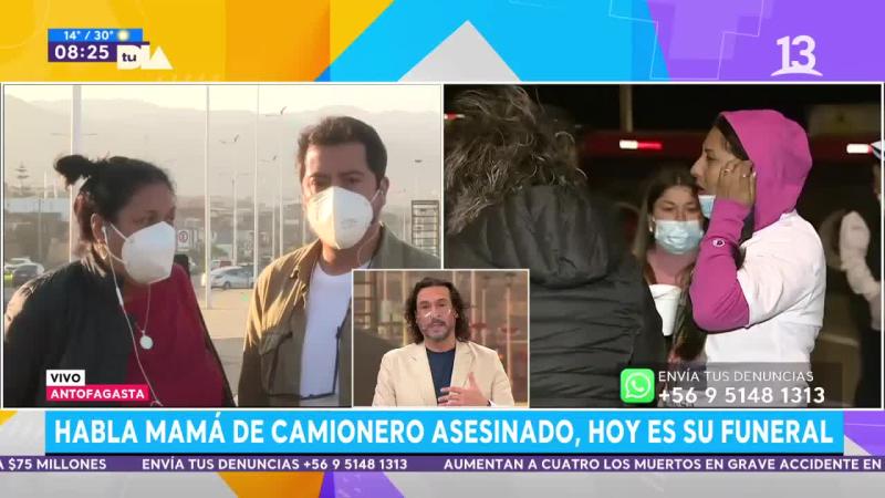 “Mi nieto lo espera y no va a volver”: Madre de camionero asesinado pide justicia