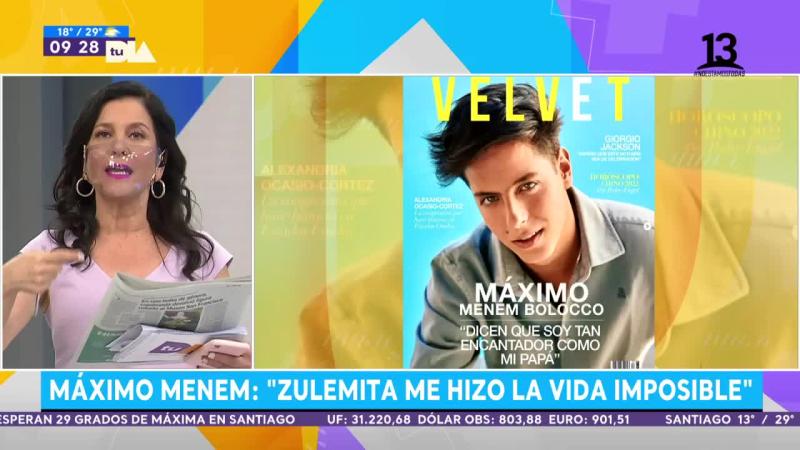 Máximo Menem: “Zulemita me hizo la vida imposible”