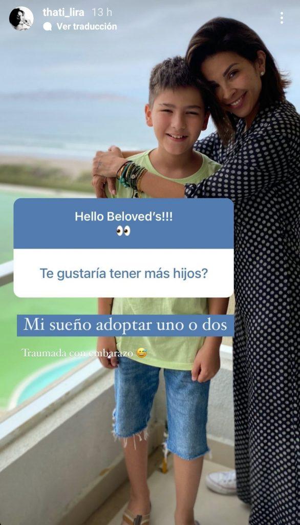 Thati Lira revela sus ganas de ser madre nuevamente