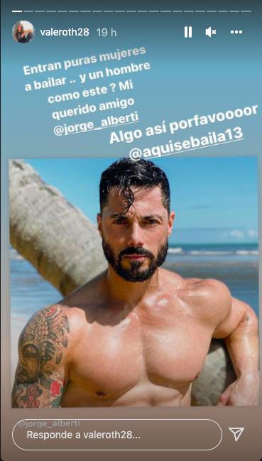 “Para que se deleiten las mujeres”: La petición de Vale Roth a la producción de "Aquí se Baila"