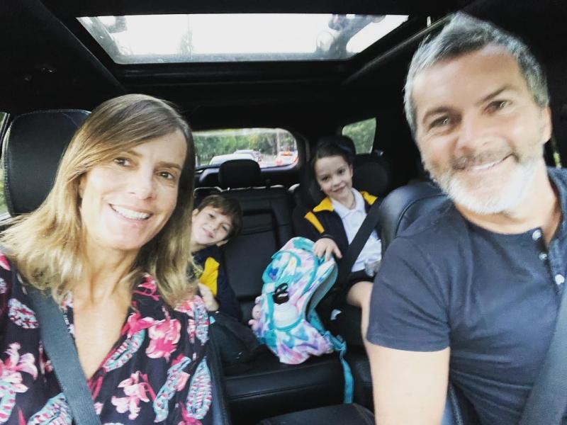 Diana Bolocco muestra el primer día de clases de sus hijos