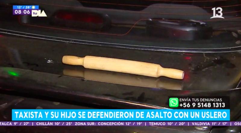 Temerario actuar: Taxista y su hijo se defendieron de asalto con un uslero