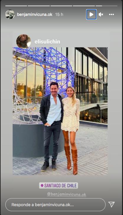 Benjamín Vicuña publica la primera foto junto a Eli Sulichín
