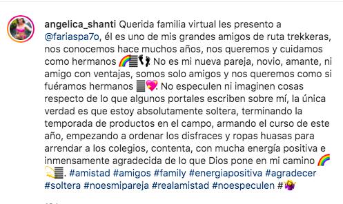 Angélica Sepúlveda aclara su estado sentimental