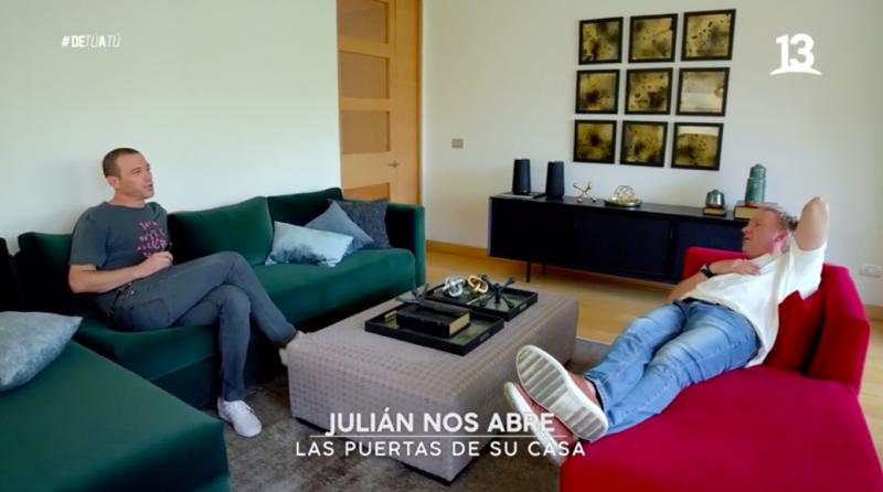 Julián Elfenbein mostró todos los detalles de su departamento de soltero