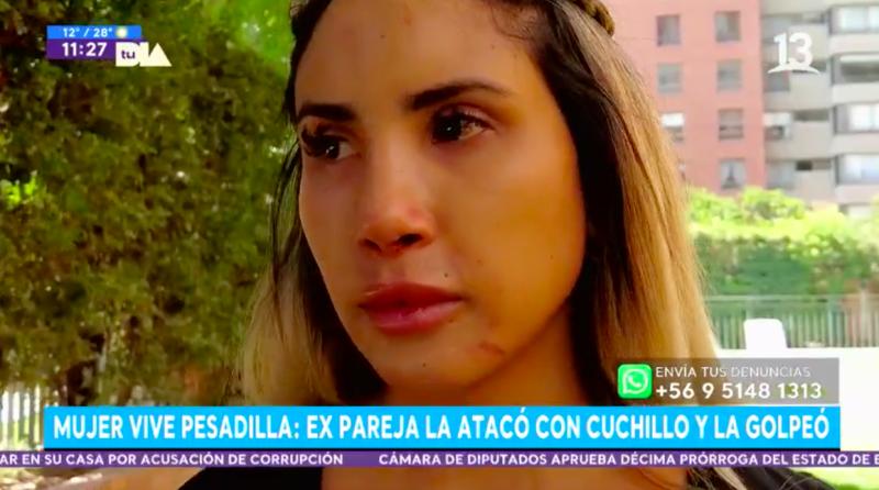 Mujer vive pesadilla: Ex pareja la atacó con cuchillo y la golpeó