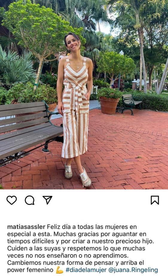 “Borra eso”: Critican a Matías Assler por mensaje del 8M