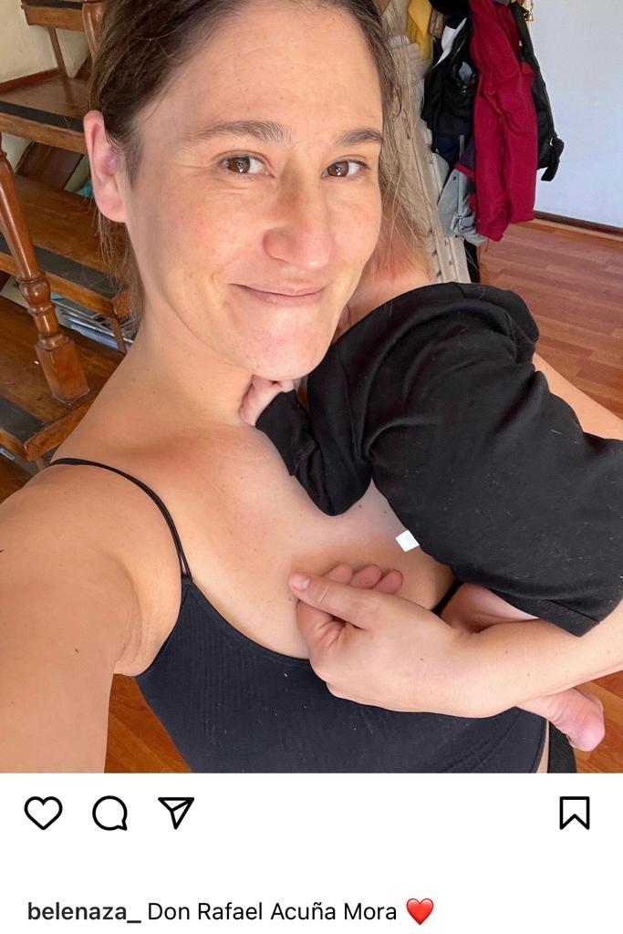 Belén Mora muestra en redes sociales la cuna de su hijo