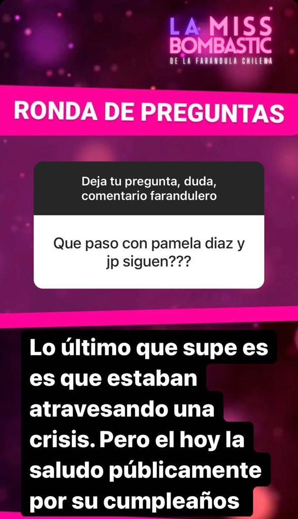 ¿Es el fin? El “quiebre” virtual de Pamela Díaz y JP Cretton