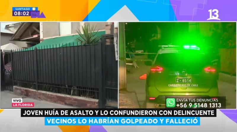 Joven muere tras golpiza: Vecinos pensaron que era delincuente