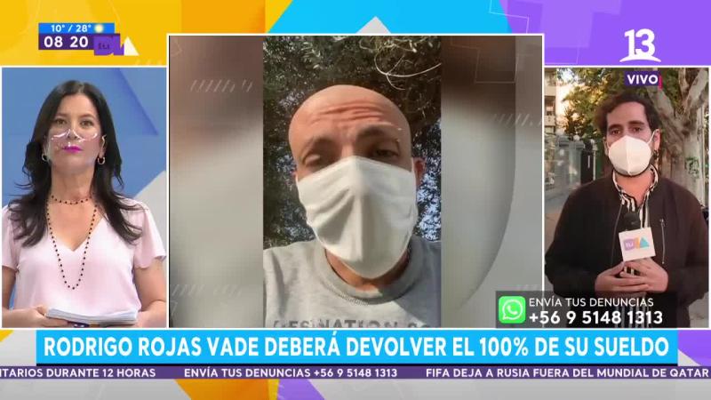 Más de $12 millones: Rodrigo Rojas Vade deberá devolver el 100% de su sueldo