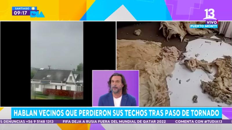 Puerto Montt: Tornado arrasó con techo de decenas de casas