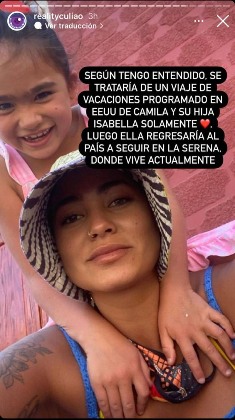 Aseguran que Camila Recabarren y su hija se fueron de Chile