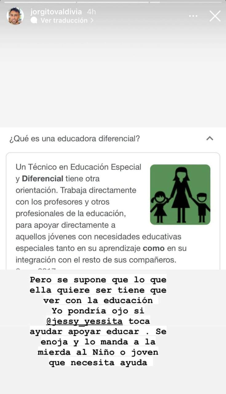 Jorge Valdivia funa a usuaria que atacó a Daniela Aránguiz