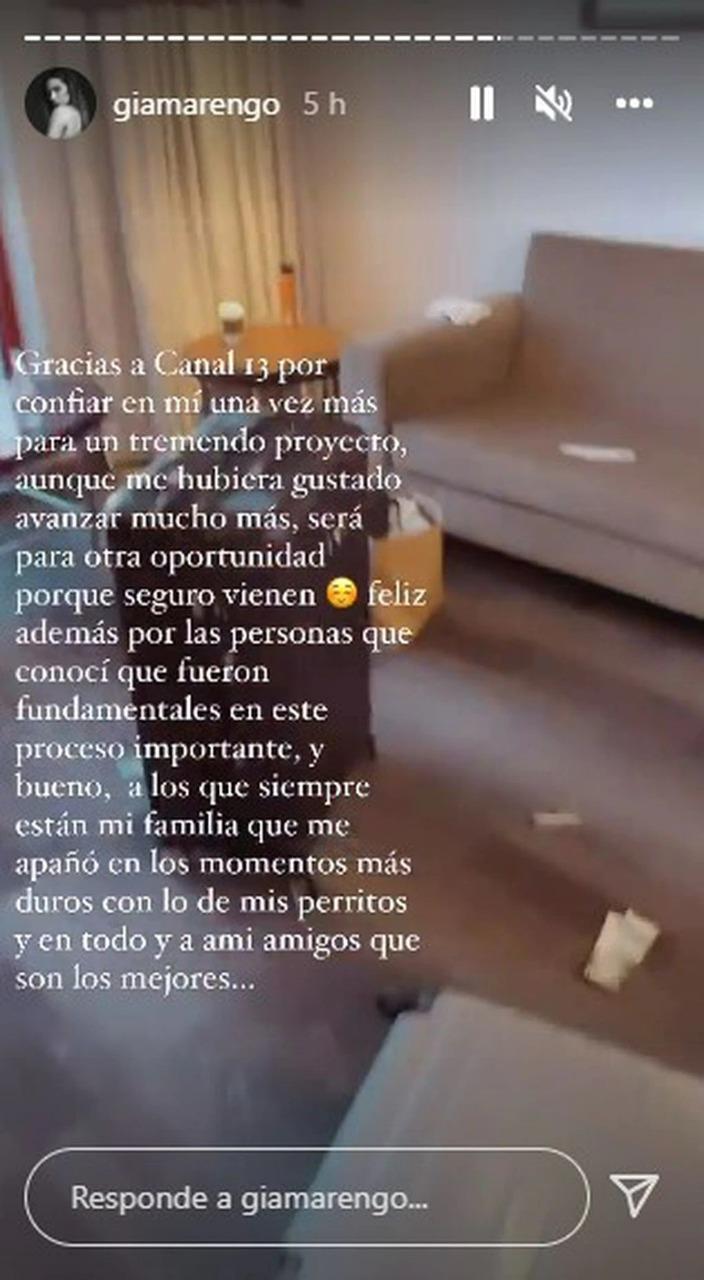 Gianella Marengo revela que regresa a Italia