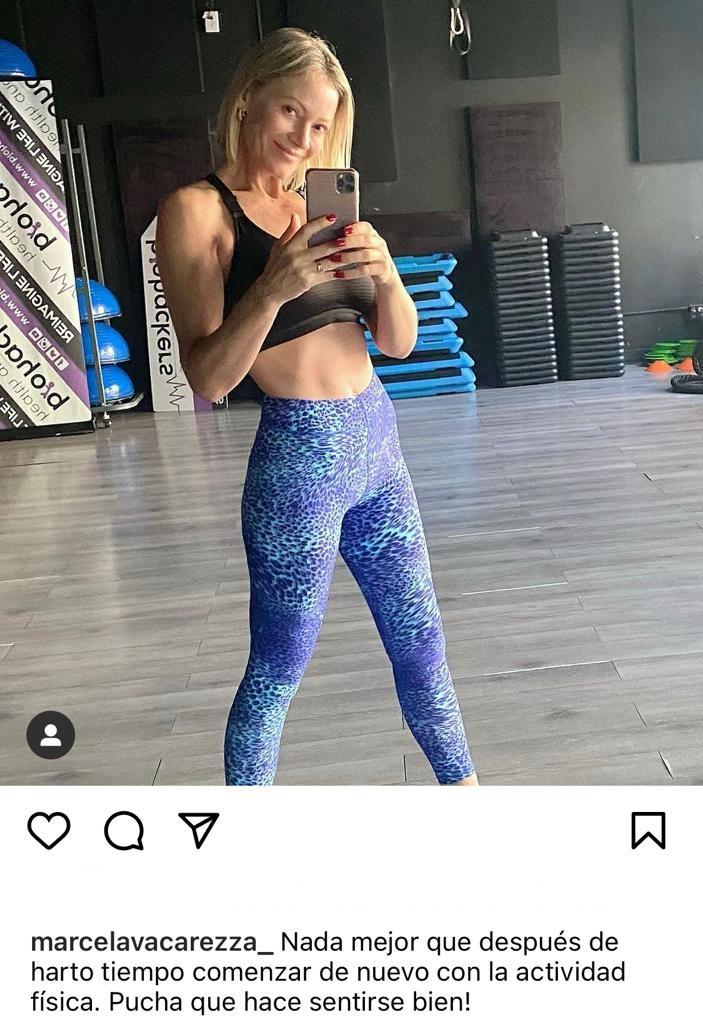 Marcela Vacarezza muestra su abdomen de acero tras polémica