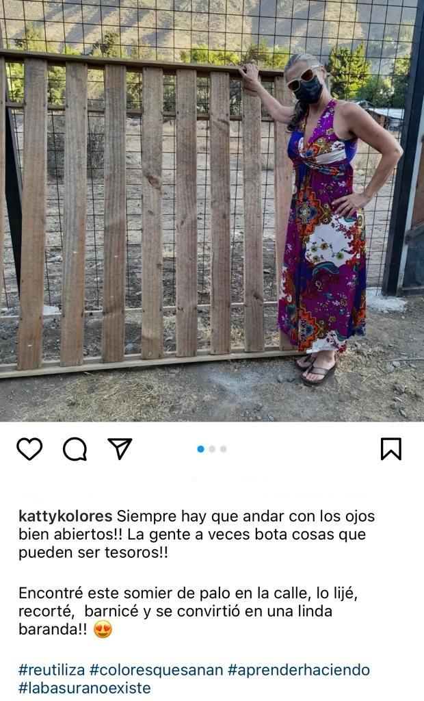 Katty Kowaleczko transforma somier desechado en baranda