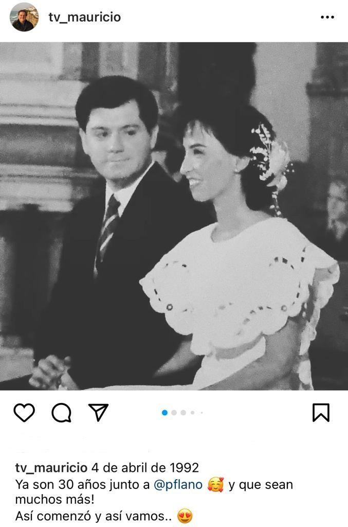 Mauricio Bustamante celebra 30 años de matrimonio