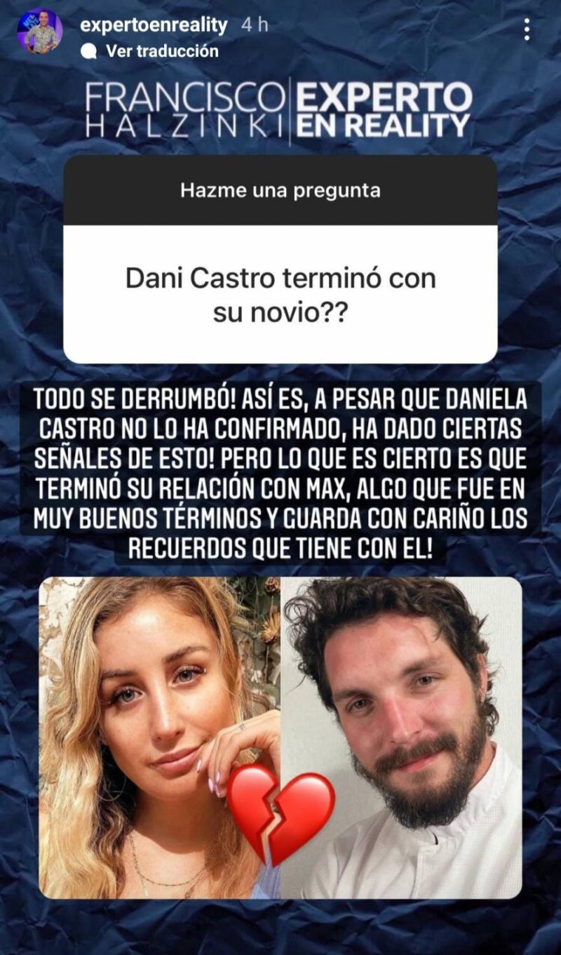 Dan a conocer detalles de la ruptura de Daniela Castro