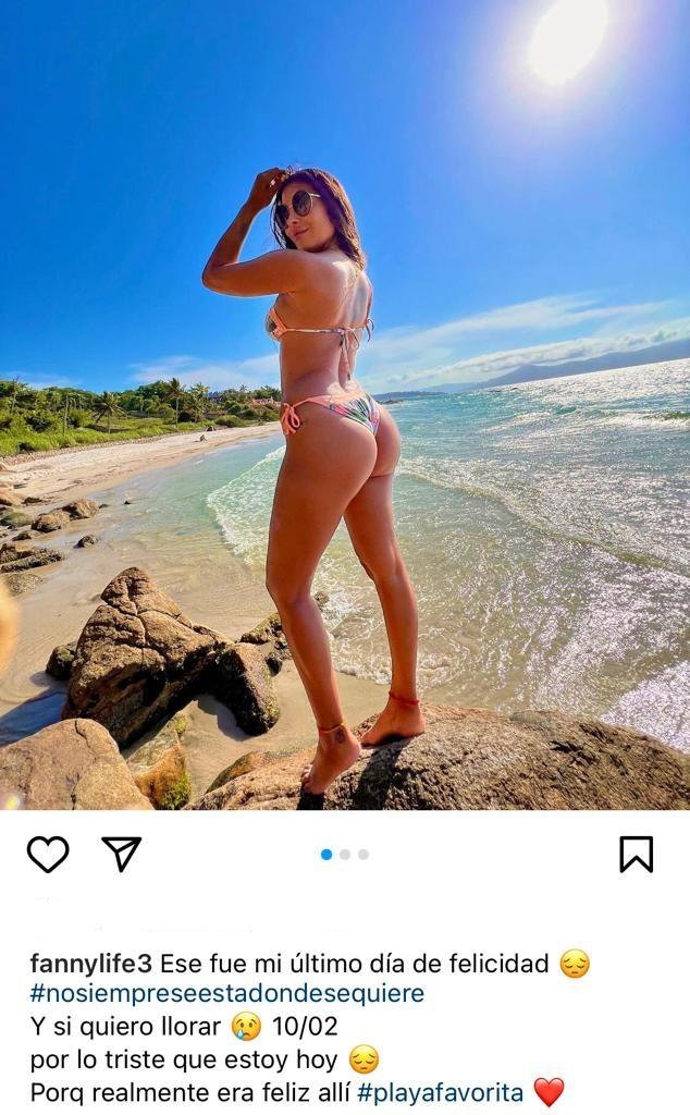 Fanny Cuevas revela momento “triste” con bikinazo