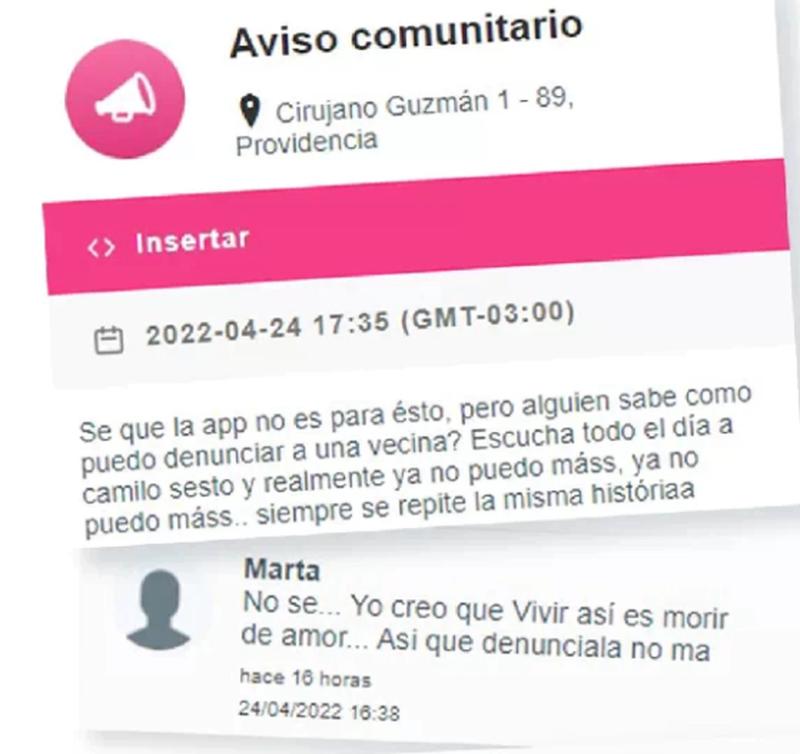 "Ya no puedo más": Usuario reclamó en Sosafe a vecina que escucha a Camilo Sesto todo el día