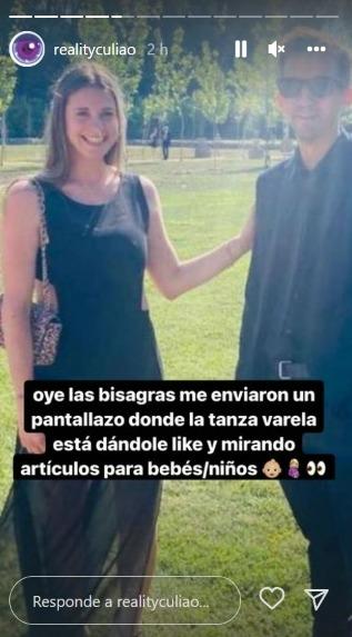 Tanza Varela aumenta los rumores de embarazo