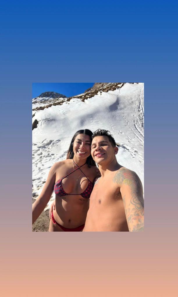 Fanny Cuevas desafía el frío con bikinazo en la nieve