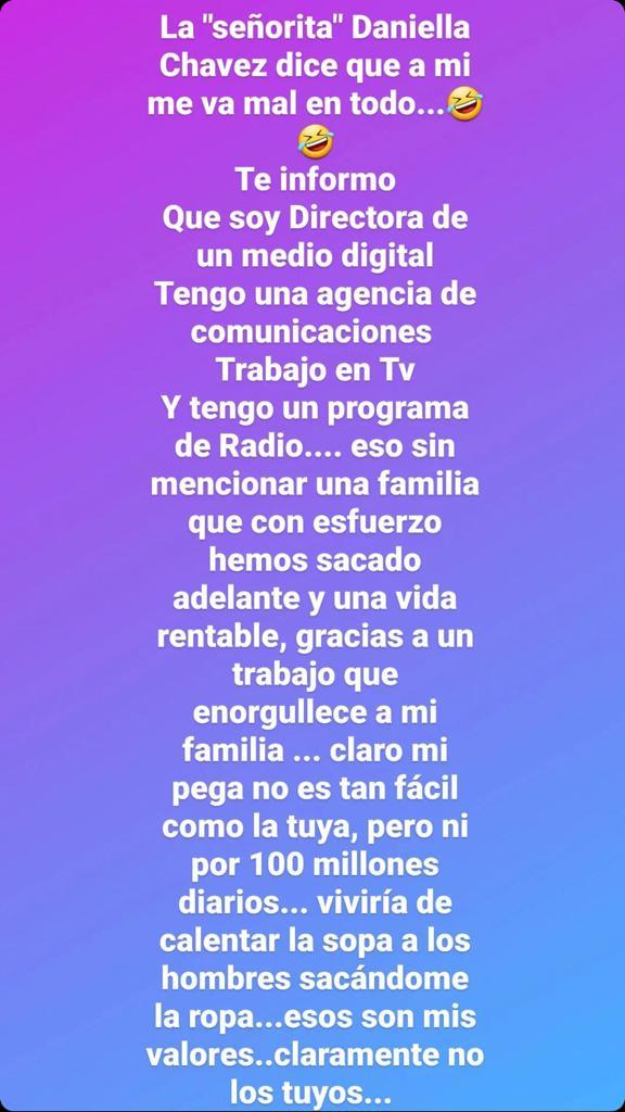 “Qué ridícula”: La pelea de Daniella Chávez y Mariela Sotomayor