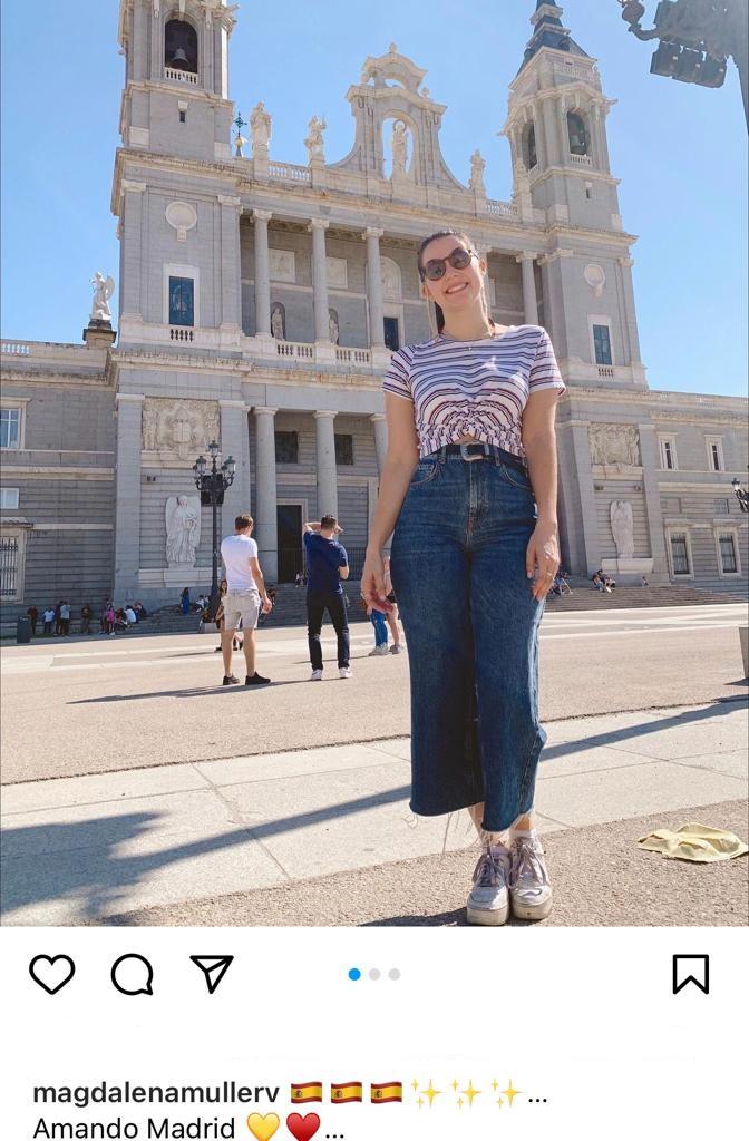 Las románticas vacaciones de Magdalena Müller en España