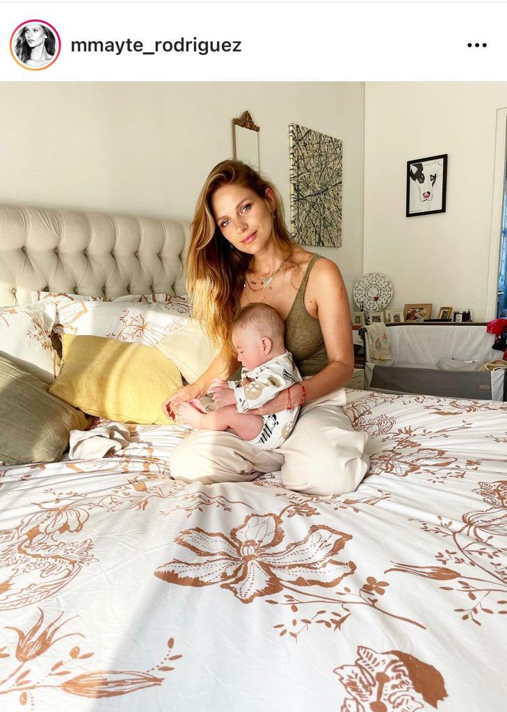 Mayte Rodríguez celebra 3 meses como madre con tiernas fotos