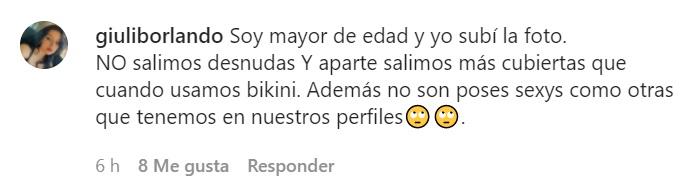 Hija de Flaviana responde a críticas por fotos en lencería