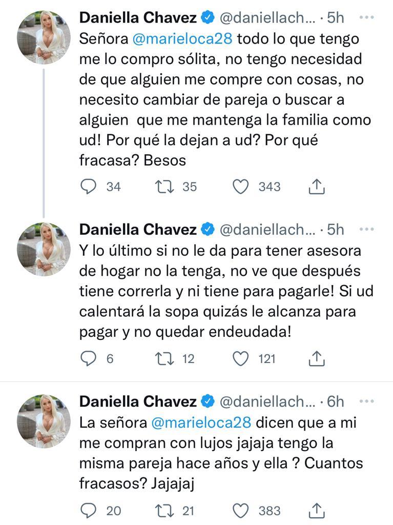 “Qué ridícula”: La pelea de Daniella Chávez y Mariela Sotomayor