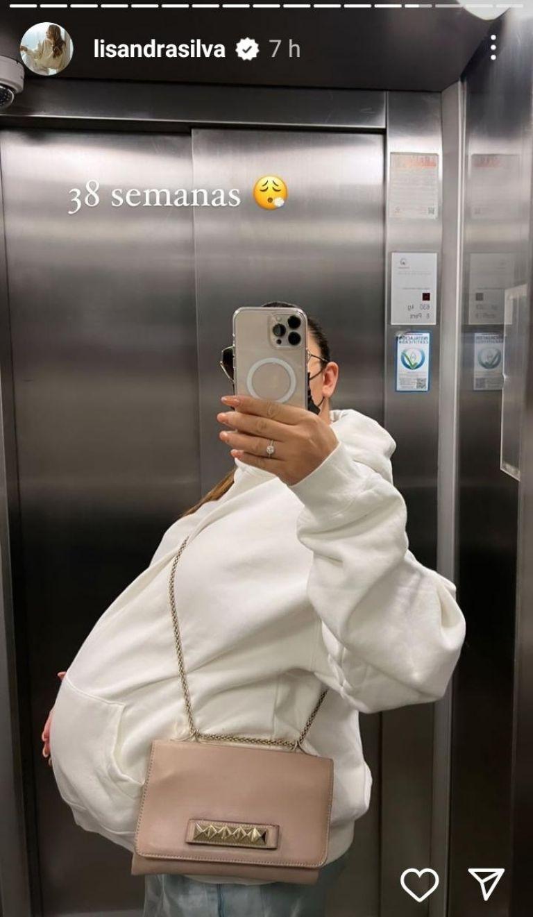 Lisandra Silva impacta al mostrar su embarazo de 38 semanas