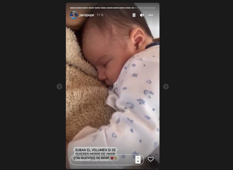 ¡Ternura total! Janis Pope compartió video junto a su bebé