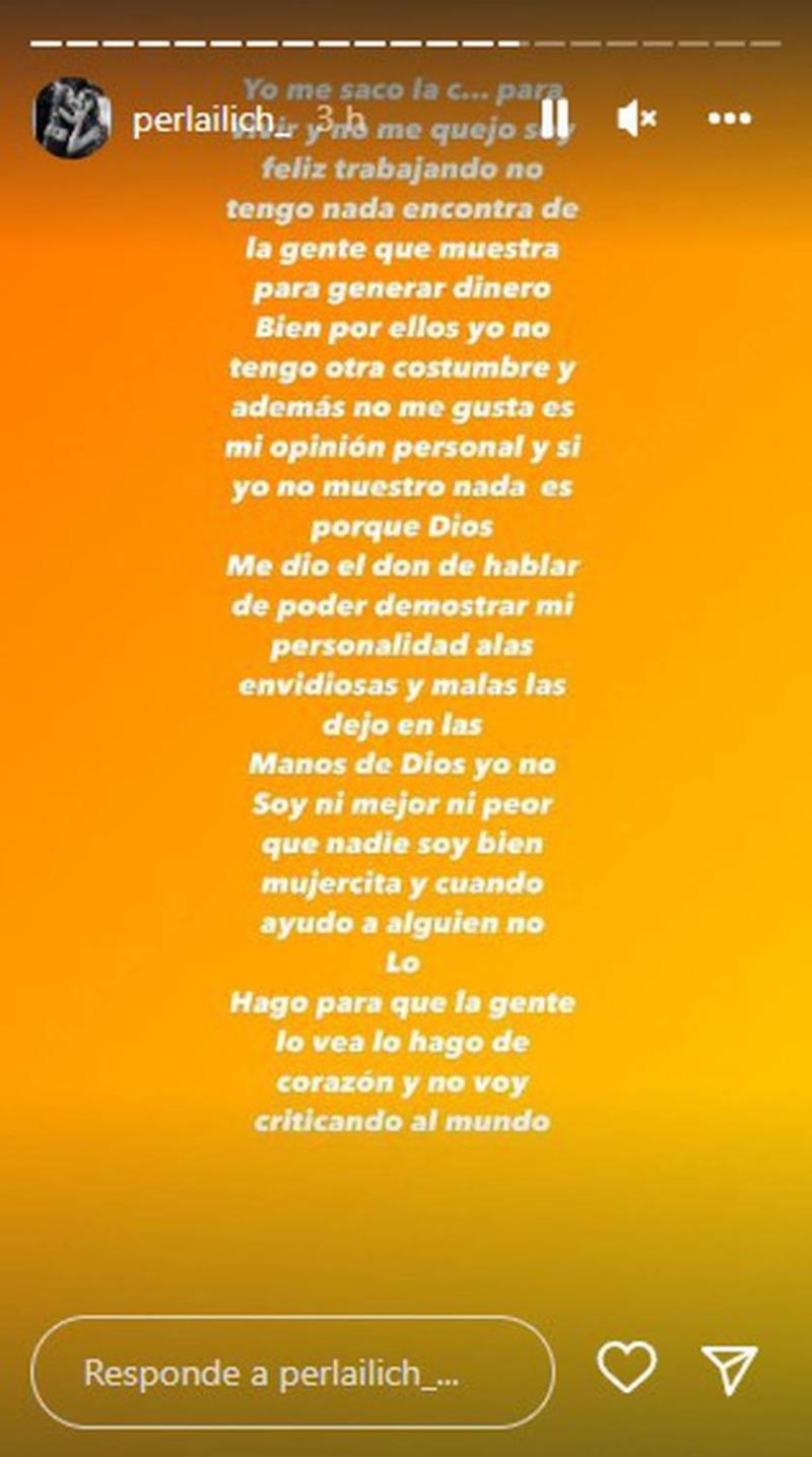 "Yo no muestro el cuerpo": La reflexión de Perla Ilich en redes sociales