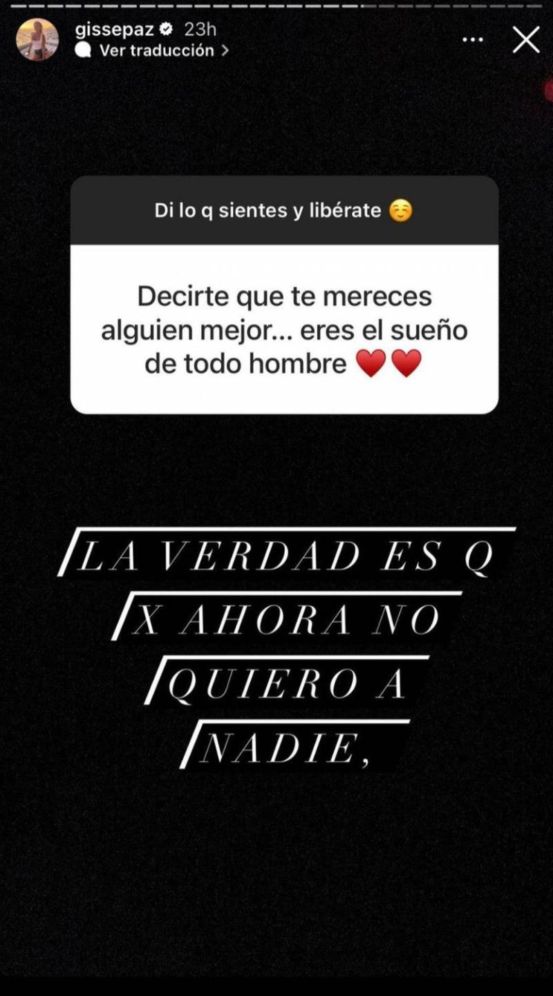 Gissella Gallardo se refiere a la posibilidad de casarse nuevamente