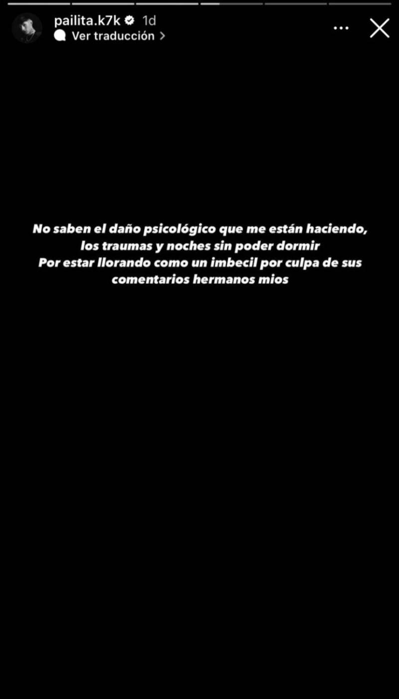 La respuesta de “Pailita” tras el debate que generó el beso con su madre