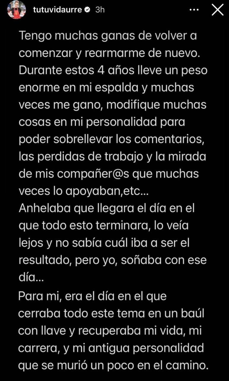 Tutú Vidaurre reacciona a sentencia de Nicolás López