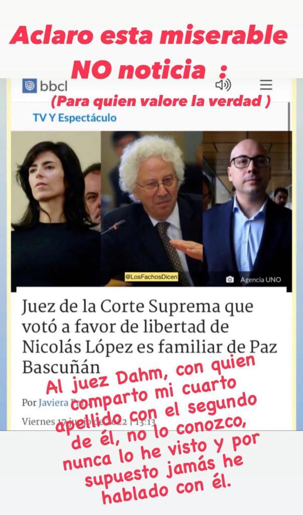 El duro descargo de Paz Bascuñán