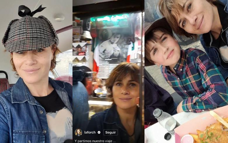 Amaya Forch y sus hijos de vacaciones en Londres