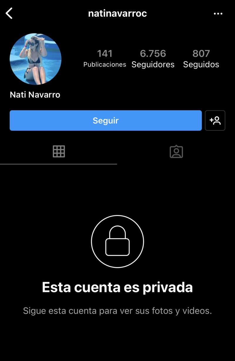 Instagram de Natalia Navarro