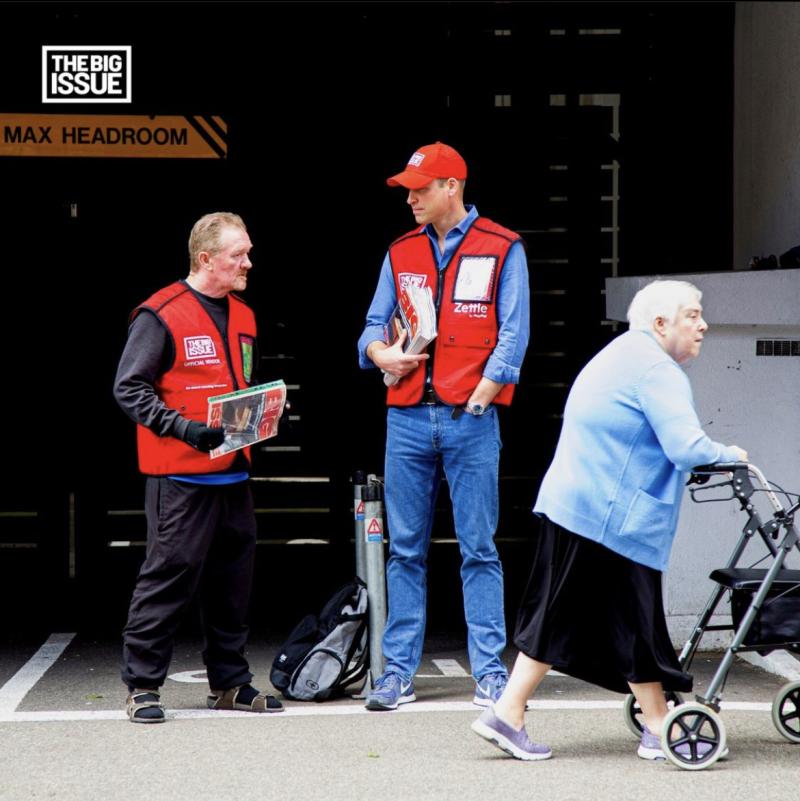 Príncipe Guillermo en actividades sociales