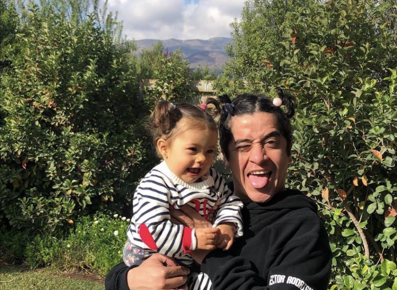 Fernando Godoy y Lua, su primera hija