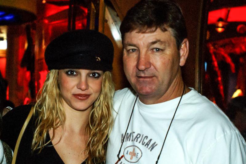 Britney Spears junto a su padre