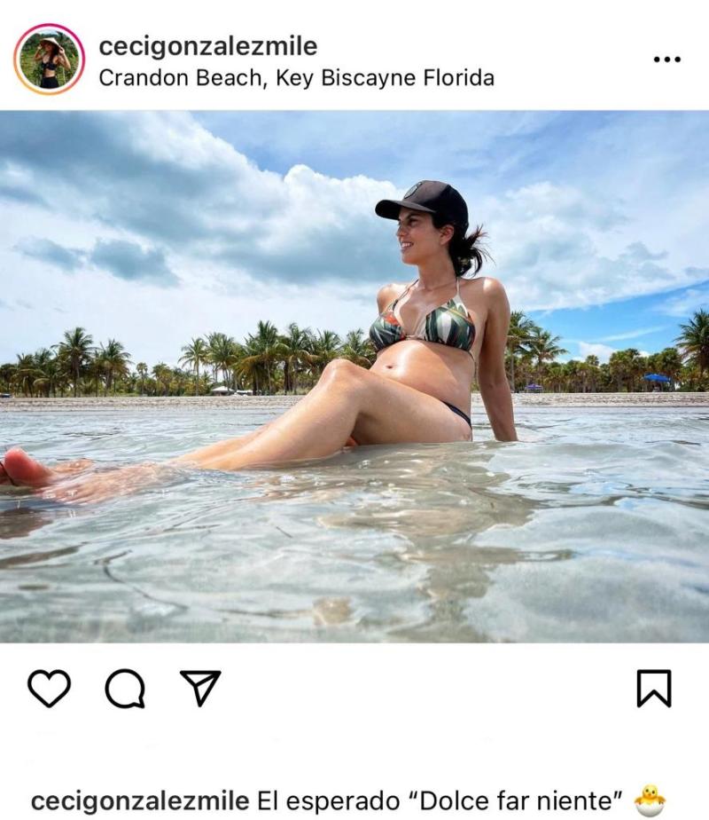 Esposa de Cristián Arriagada celebra 7 meses de embarazo con foto