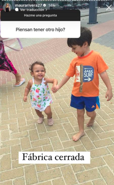 Maura Rivera se refiere a la posibilidad de ser madre nuevamente